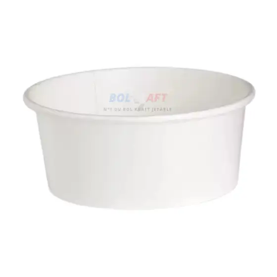 Bol kraft blanc 1000 ml  Carton 600 pièces
