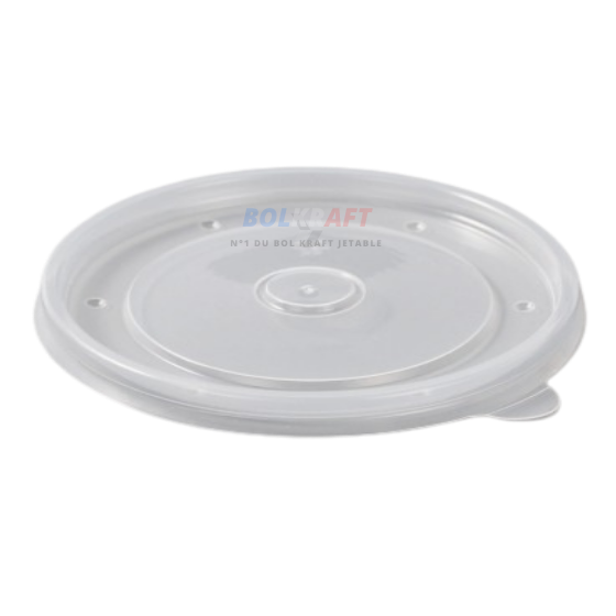 Couvercle PP micro-ondable pour bol kraft – plats chauds