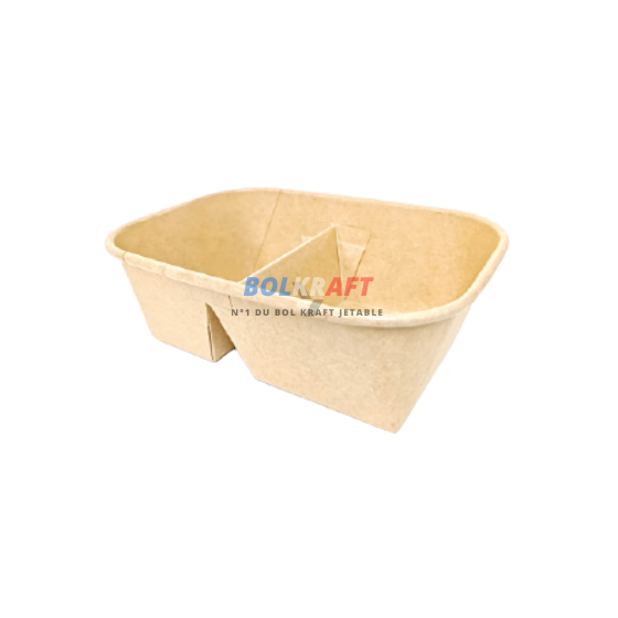 Duokraft rectangulaire 650 ml idéal poké bowl + couvercle PP