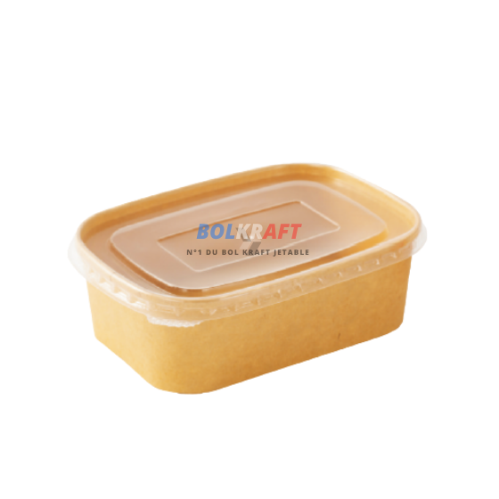 Bol kraft rectangulaire 750 ml – 300 pièces