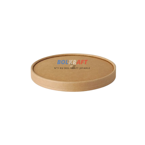 Couvercle carton kraft recyclable écologique sur commande